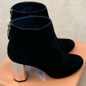 Black ankle booties